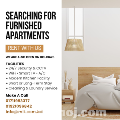 Premium Furnished 3-Bedroom Flat Rent in Bashundhara R/A